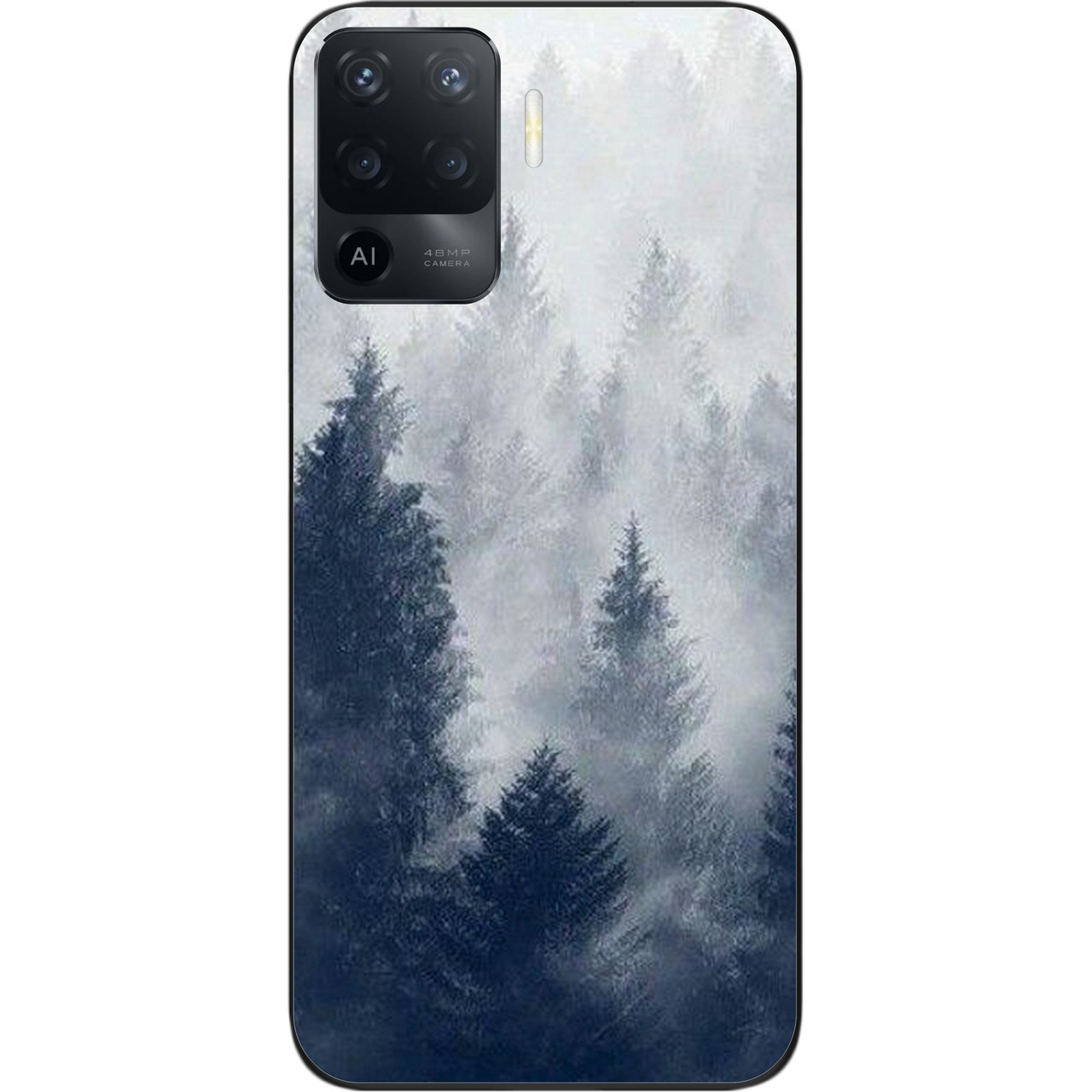 Силіконовий чохол бампер для OPPO Reno 5 Lite з картинкою Ліс, фото 1