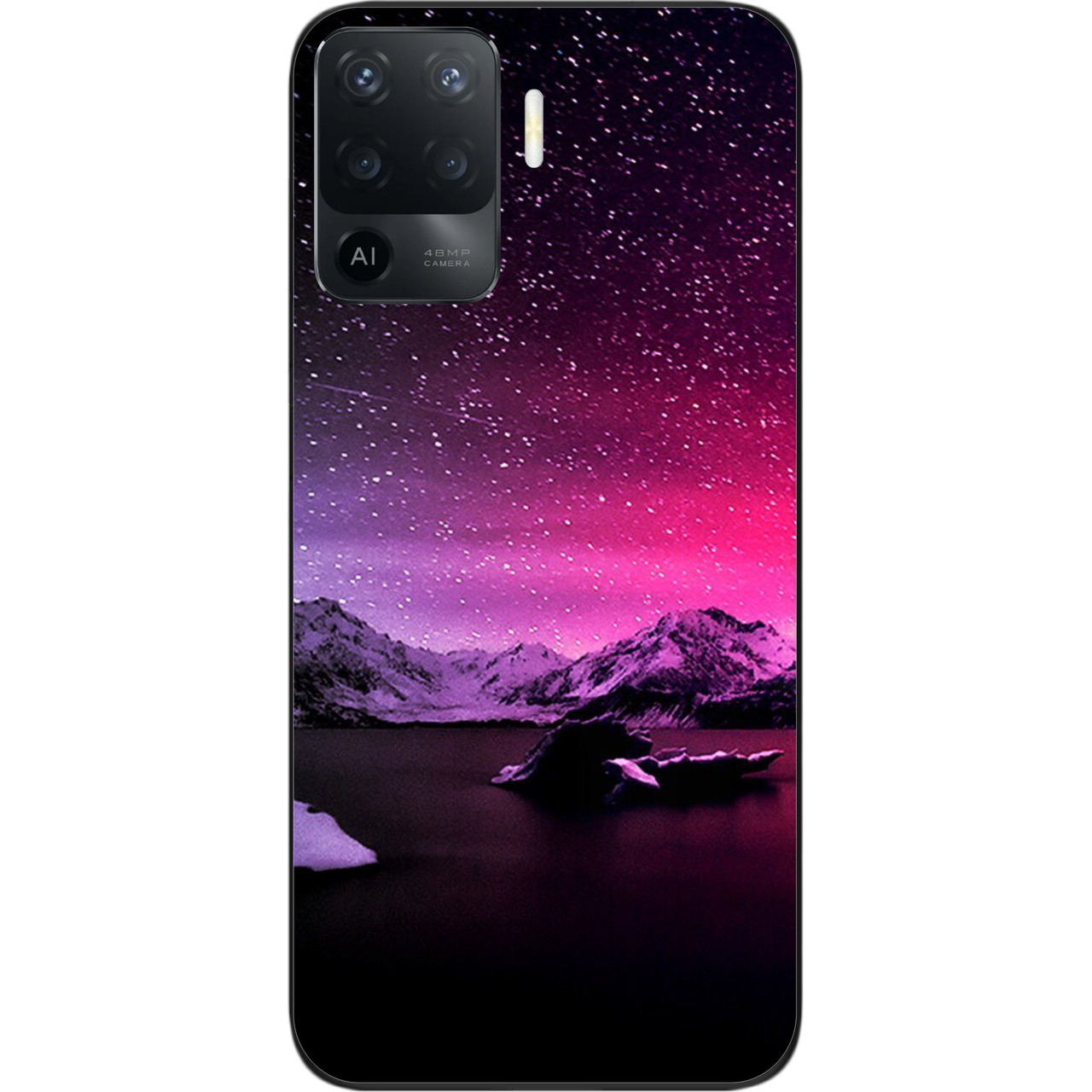 Силіконовий чохол бампер для OPPO Reno 5 Lite з картинкою Зірки, фото 1