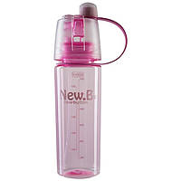 Бутылка для воды (распылитель) NewB 600мл NB-600, Розовый