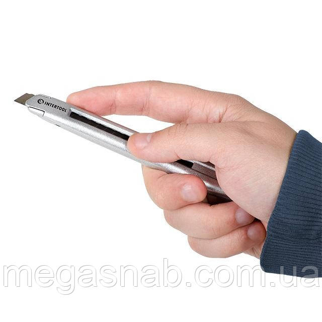 Ніж Intertool посилений 9мм метал. напр. обріз. HT-0509, фото 1