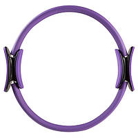 Еспандер кільце для пілатесу (кільце для йоги, фітнесу) D=40 cm 84071, Чорний Фіолетовий