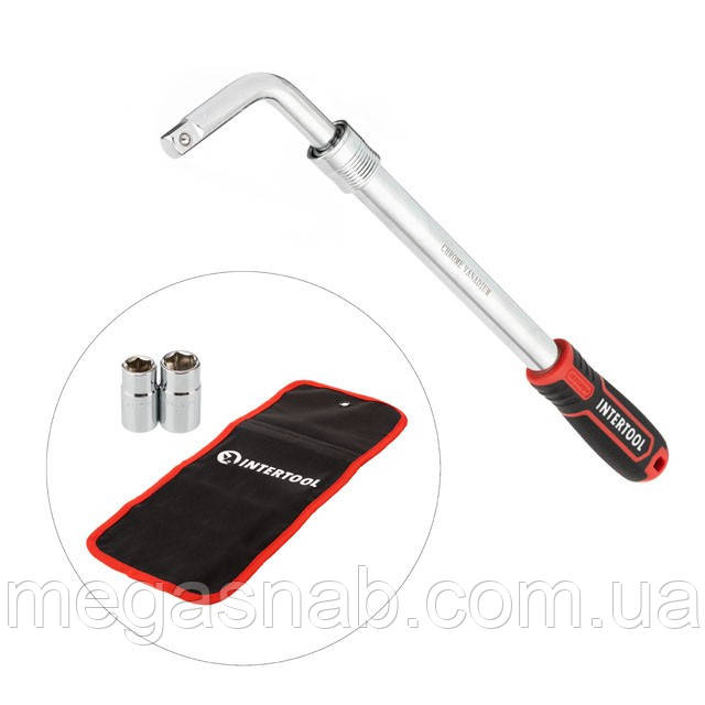 Ключ балонний телескопічний 1/2", 17/19, 21/23 мм, Cr-V, чохол, STORM INTERTOOL HT-1601