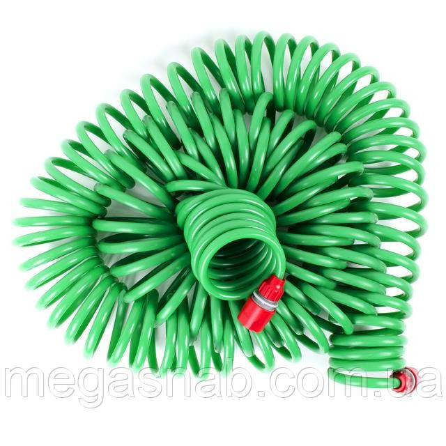 Шланг спіральний 30м з конекторами INTERTOOL GE-4003