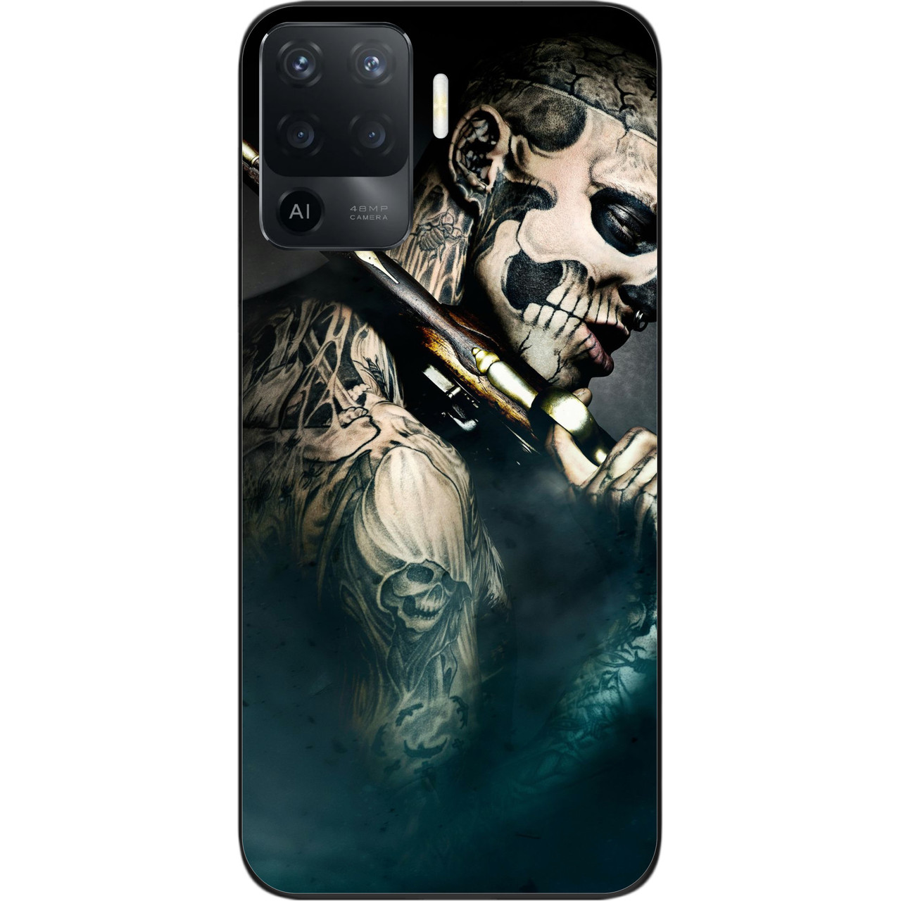 Бампер силіконовий чохол для OPPO Reno 5 Lite з картинкою Воїн, фото 1