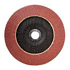 Диск шліфувальний пелюстковий 180 * 22 мм зерно K120 INTERTOOL BT-0232, фото 2