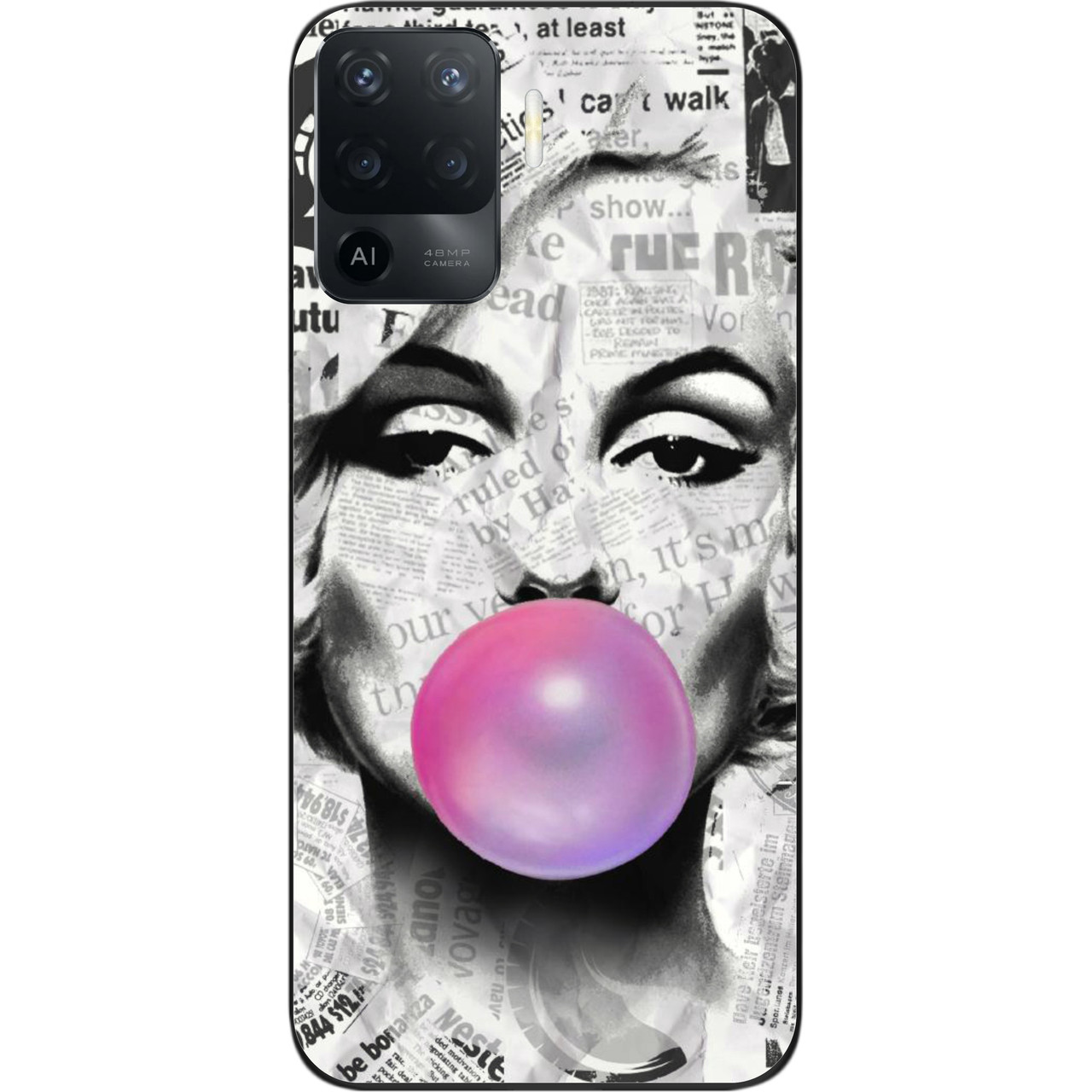 Оригінальний чохол для OPPO Reno 5 Lite з картинкою Монро, фото 1