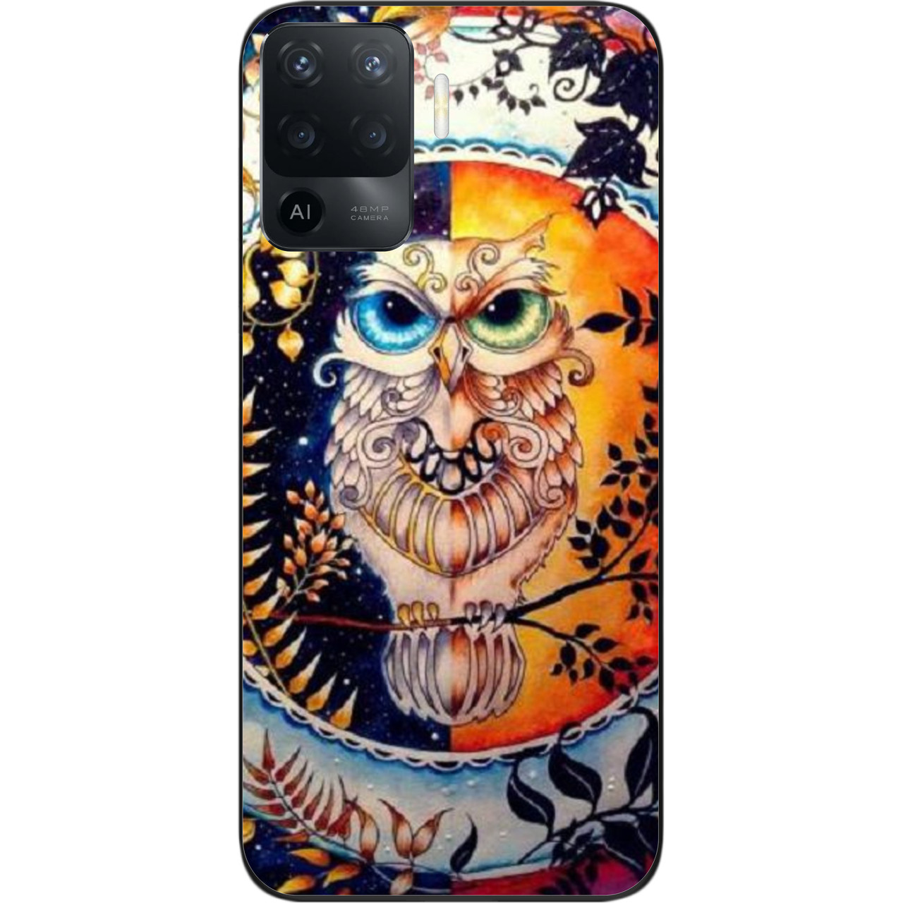 Оригінальний чохол для OPPO Reno 5 Lite з картинкою Сова, фото 1