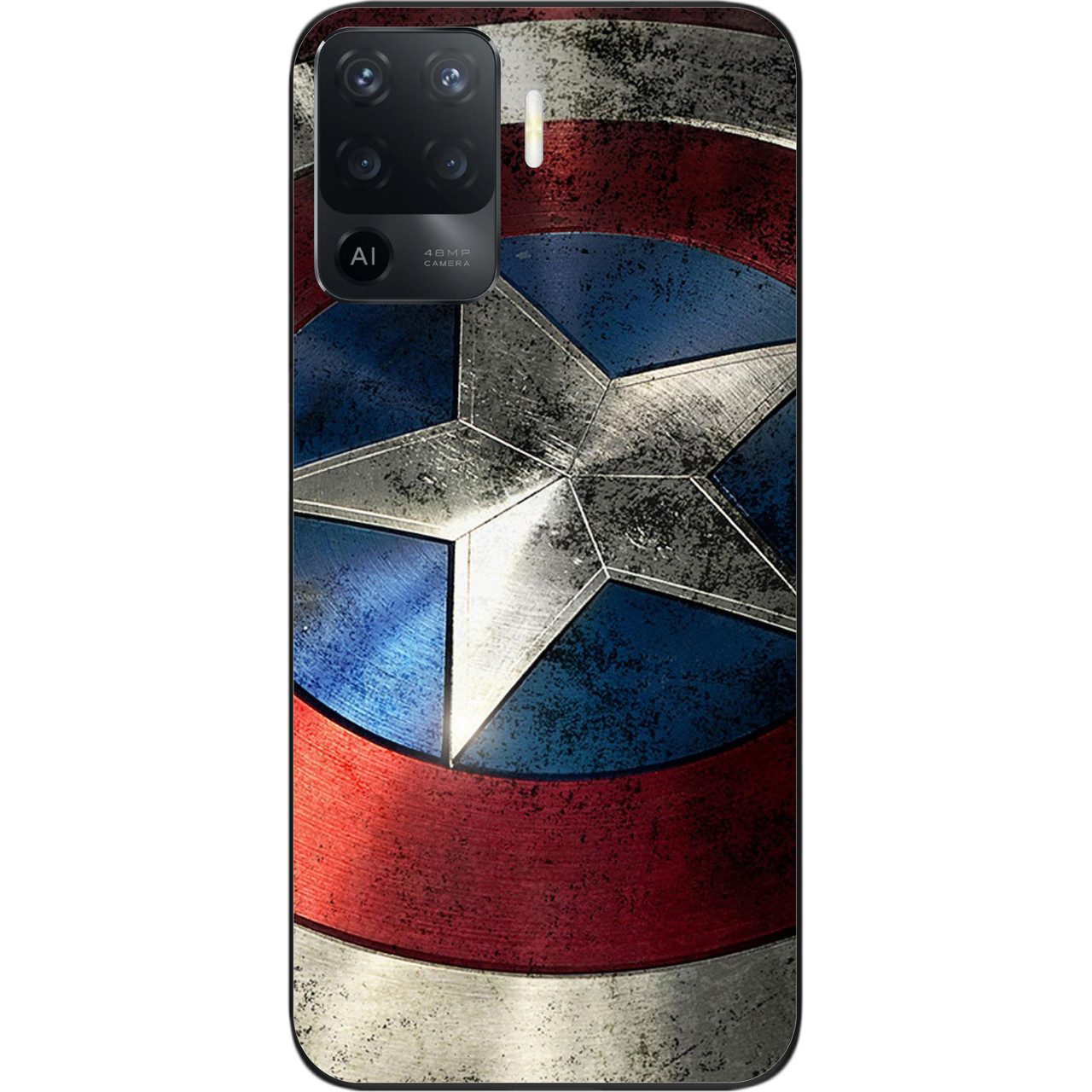 Оригінальний чохол для OPPO Reno 5 Lite з картинкою Капітан Америка, фото 1