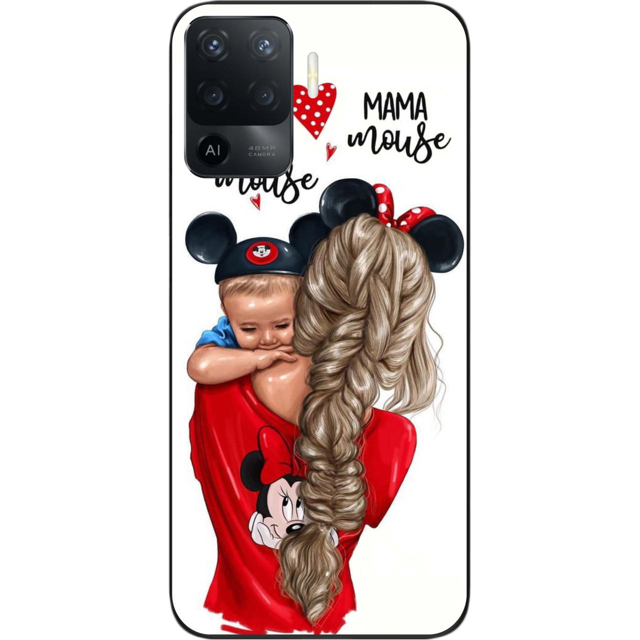 Оригінальний чохол для OPPO Reno 5 Lite з картинкою Мама з сином, фото 1