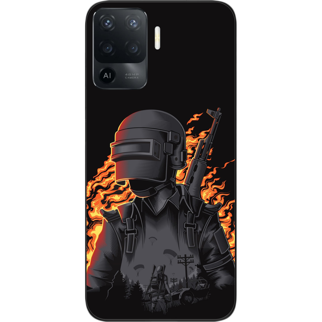 Силіконовий чохол для OPPO Reno 5 Lite з картинкою PUBG, фото 1