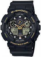 Часы мужские электронные оригинальные японские Casio G-Shock GA-100GBX-1A9ER с полимерным ремешком