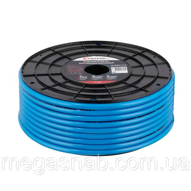 Шланг прямий поліуретановий 50м, пластикова бобіна, STORM INTERTOOL PT-1758, фото 1