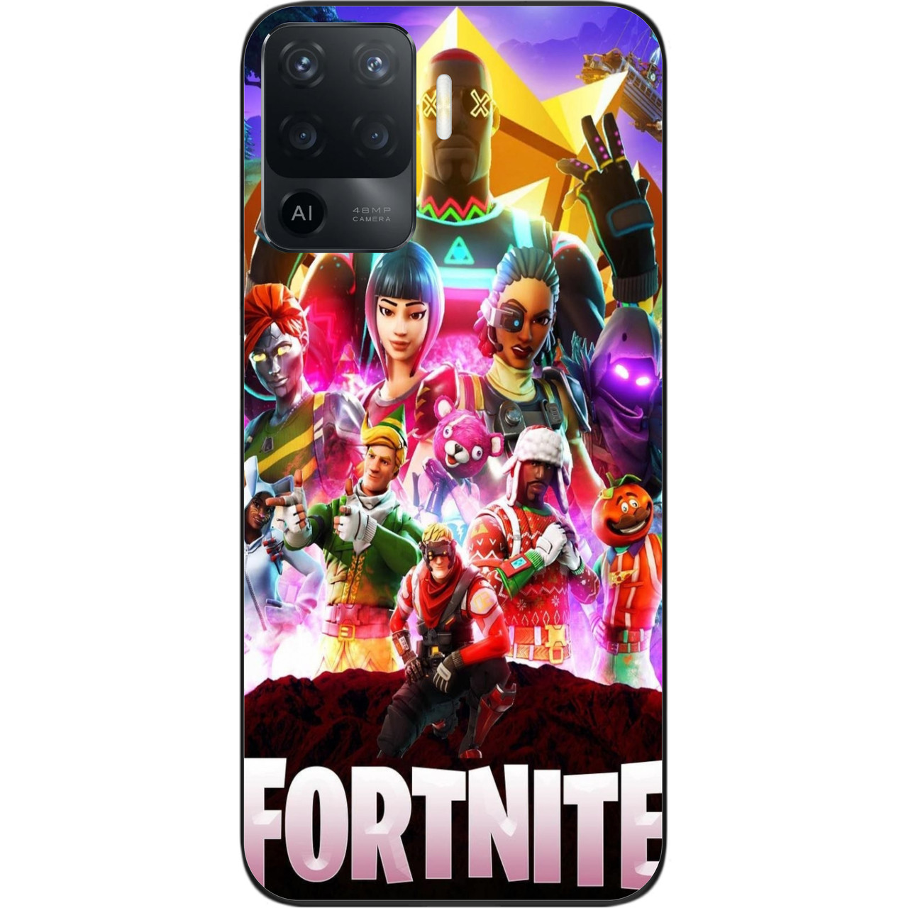 Силіконовий чохол для OPPO Reno 5 Lite з картинкою Гра Фортнайт, фото 1