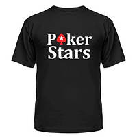 Черная кэжуал футболка pokerstars