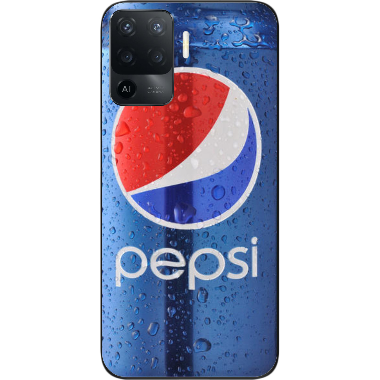 Силіконовий чохол для OPPO Reno 5 Lite з картинкою Pepsi, фото 1