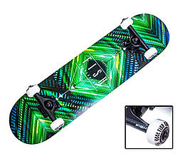 СкейтБорд дерев'яний від Fish Skateboard "GREEN RHOMBUS"