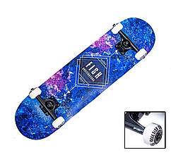 СкейтБорд дерев'яний від Fish Skateboard "Blue Rhombus"