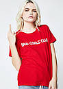 Кежуал футболка з принтом bad girls club, фото 3