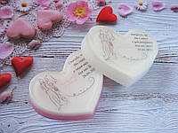 Мило ручної роботи у вигляді серця бонбоньєрка на весілля подарунок для гостей