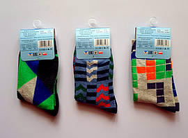 Шкарпетки дитячі бавовняні для хлопчика YO! SK19 мікс кольорів 31-33