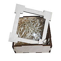 Подарункова коробка з пластиковим вікном 80*80*40 pk-11.1