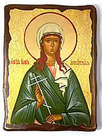 Икона Иулия Анкирская Святая (на масиве Ольхи размер 17*23 см )