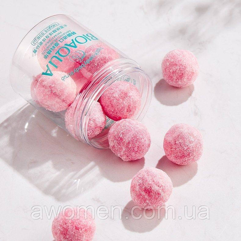 Відлущувальний цукровий скраб для тіла Bioaqua Peach Sugar Ball з екстрактом персика 140 g