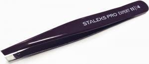 Пінцет для брів Staleks TE-11/4 Чорний, фото 1