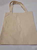 Сумка зі щільної саржі бежева (брак на тканині)