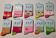 Носки для девочки хлопковые YO! SKC-1 микс цветов 23-28