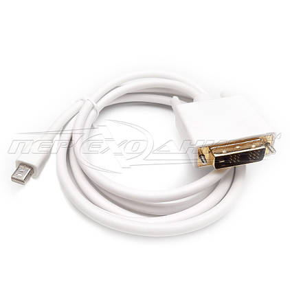 Кабель Mini DisplayPort to DVI, 1.8 м (білий), фото 2