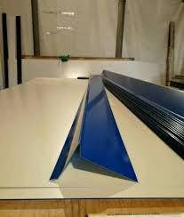 Фронтонна планка для бітумної черепиці матова 80х80 (МАТ — 0,4 мм) всі кольори RAL — довжина 2 метри