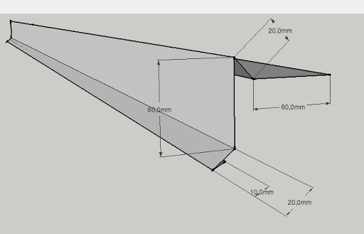 Торцева планка для бітумного даху з оцинкованої сталі — довжина 2 метри (вітрова для м'якої покрівлі з цинку), фото 1