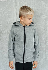 Дитяча толстовка Staff gray basic zip сірий TAH0033 128