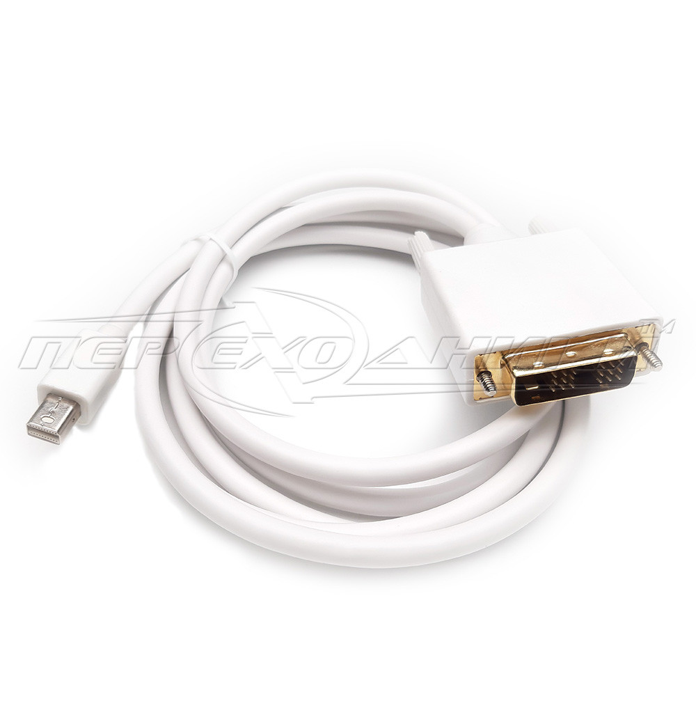 Кабель Mini DisplayPort to DVI, 1.8 м (білий)