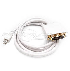 Кабель Mini DisplayPort to DVI, 1.8 м (білий)