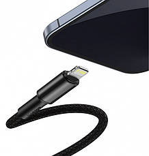 Кабель для зарядки телефона/ смартфона Baseus High Type-C-Lightning 20 Вт 2 м Чорний (CATLGD-A01), фото 3