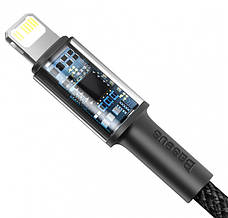 Кабель для зарядки телефона/ смартфона Baseus High Type-C-Lightning 20 Вт 2 м Чорний (CATLGD-A01), фото 5
