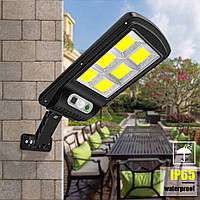 Вуличний ліхтар на сонячній батареї Solar Light BL BK120-6COB/ліхтар сонячній батареї Solar на стовп