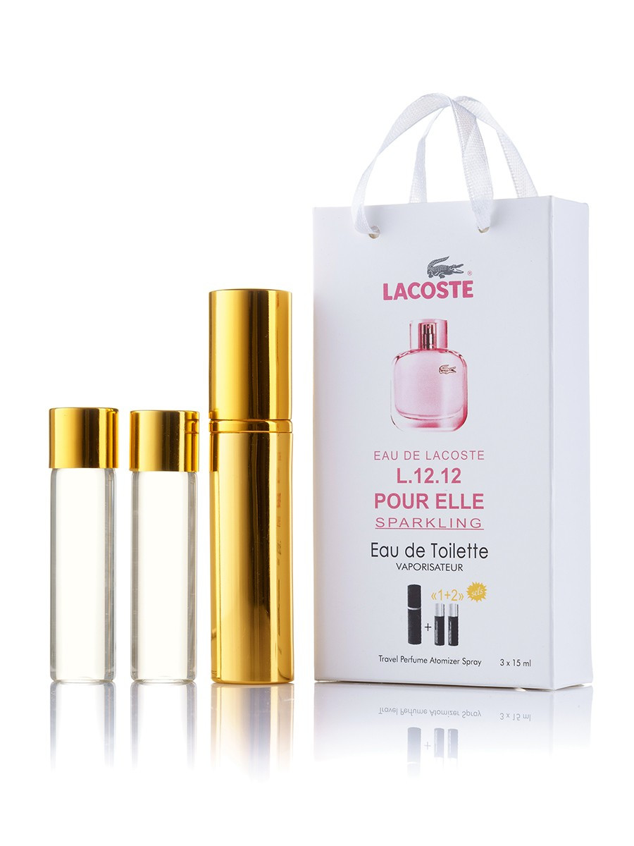 Жіночі міні парфуми Lacoste Eau De L. 12.12 Pour Elle Sparkling 45ml