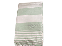 Пляжное полотенце Maison Dor Primavera Beach Green White хлопок 100-200 см зеленое