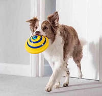 Игрушка для крупных и мелких домашних собак WOOF GLIDER 16 см Желтая Настоящие фото