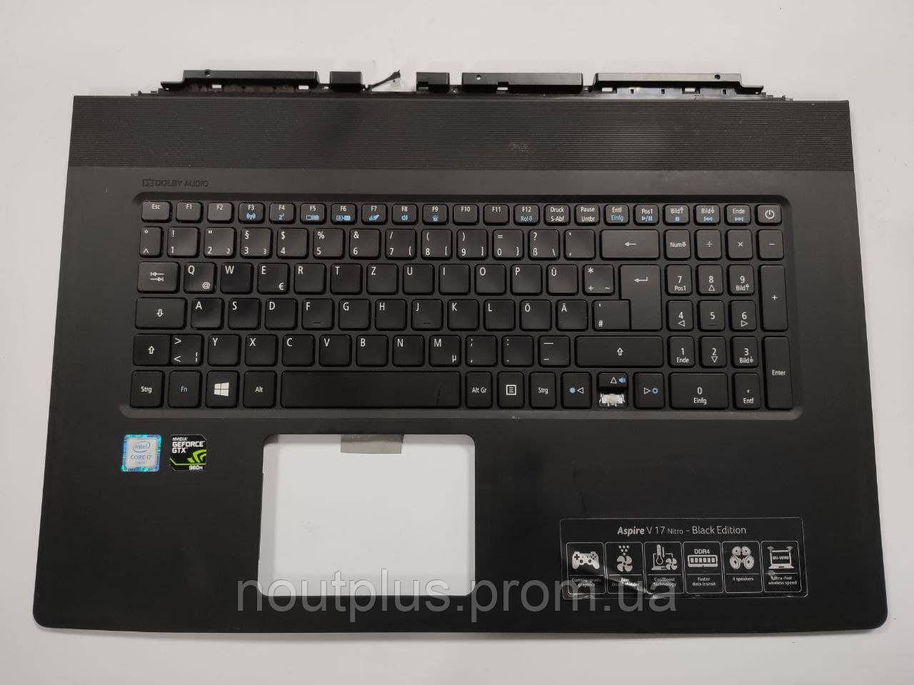 Середня частина для ноутбука Acer Aspire V17 VN7-792 17.3" 439.06A02.XXXX + Клавіатура - фото 1 - id-p1122736889