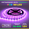 Світлодіодна LED-стрічка RGB Спеціаліст 60 LED 5050 14,4W/m IP20, фото 9