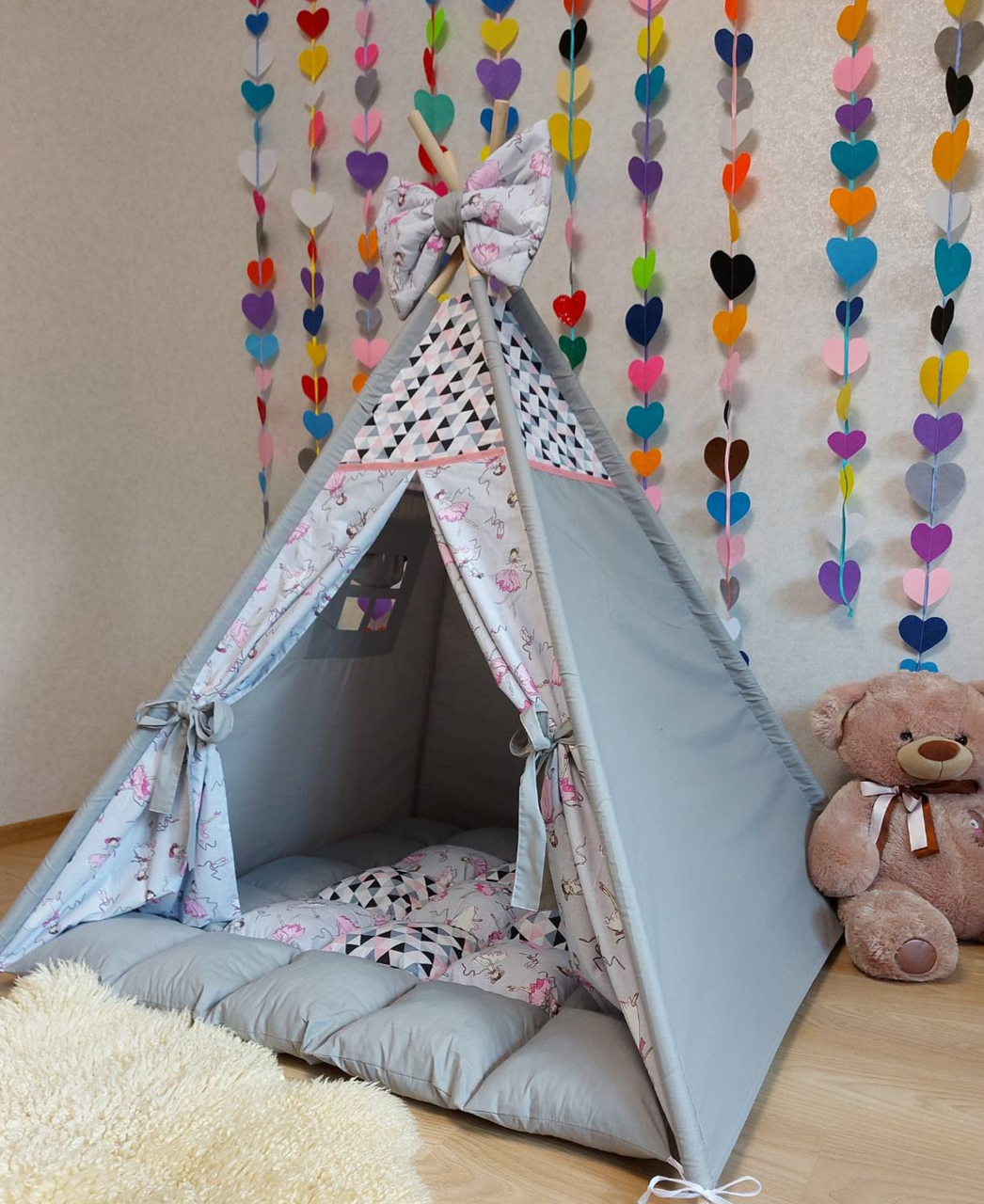 Вигвам для Детей Балерина с Дутым Ковриком. Вигвам для Девочки, Детский ...