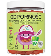 Желейні Вітаміни Натуральні Залі Для дітей і дорослих Для імуніта 60 шт MyVita Польща Доставка з ЄС