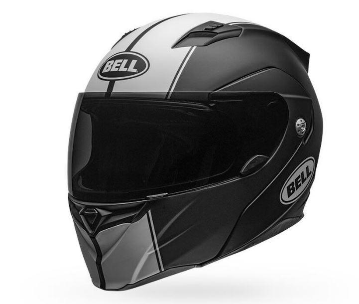 Мотошолом bell helmets matte black / white revolver evo helmet