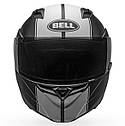 Мотошолом bell helmets matte black / white revolver evo helmet, фото 5
