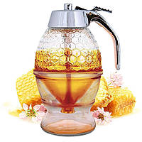 Диспенсер-емкость для меда и соусов с подставкой Honey Dispenser Дозатор меда и соусов Объём 200 мл Живые фото