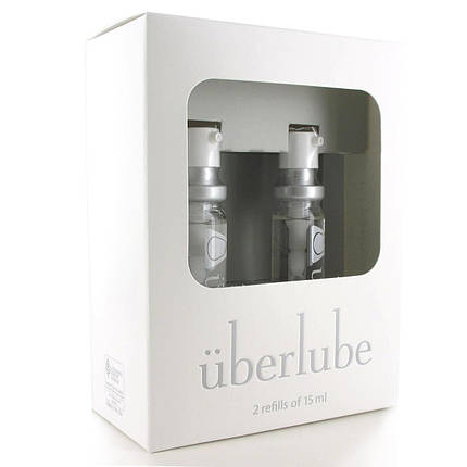 Преміумлубант 3-в-1 на силіконовій основі Uberlube Good-to-Go Refills, 2 шт. по 15 мл, фото 3